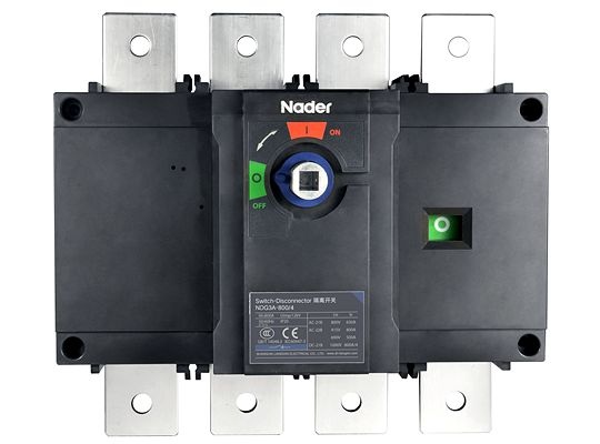 Выключатель нагрузки NDG3A. In=100..2000 A, Un=380..690V AC/220..500V DC. Кол-во полюсов: 3 / 4 Кат. прим.: AC-23В, DC-23B Установка: панель
